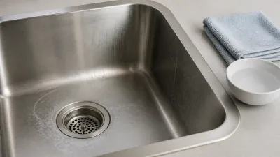 How to Remove Hard Water Stains From a Stainless Steel Sink
