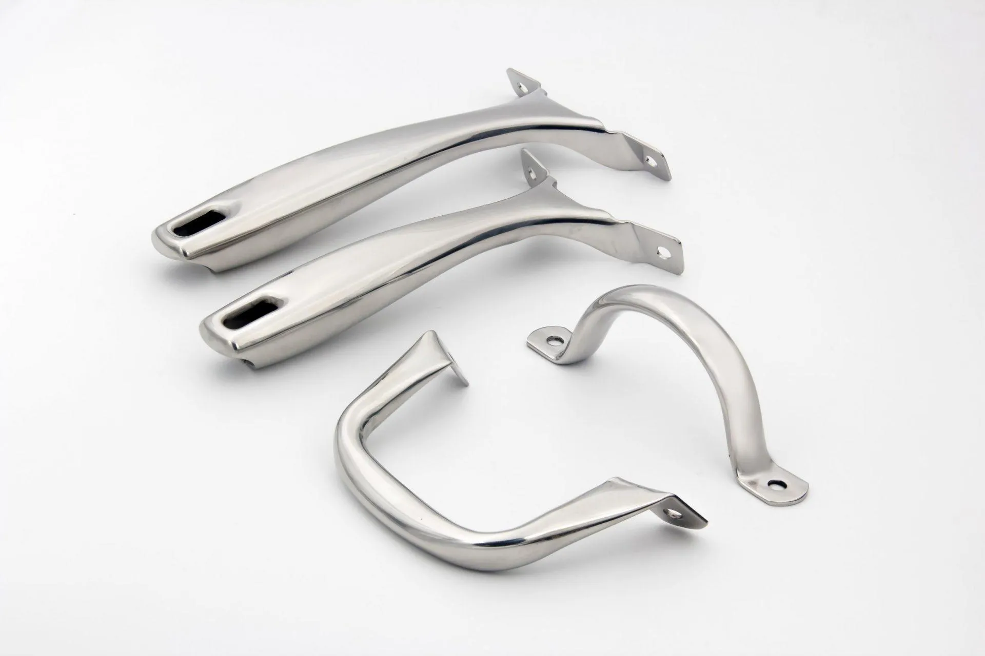 Stainless steel cookware pot handle