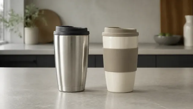 Stainless Steel vs Ceramic Travel Mugs