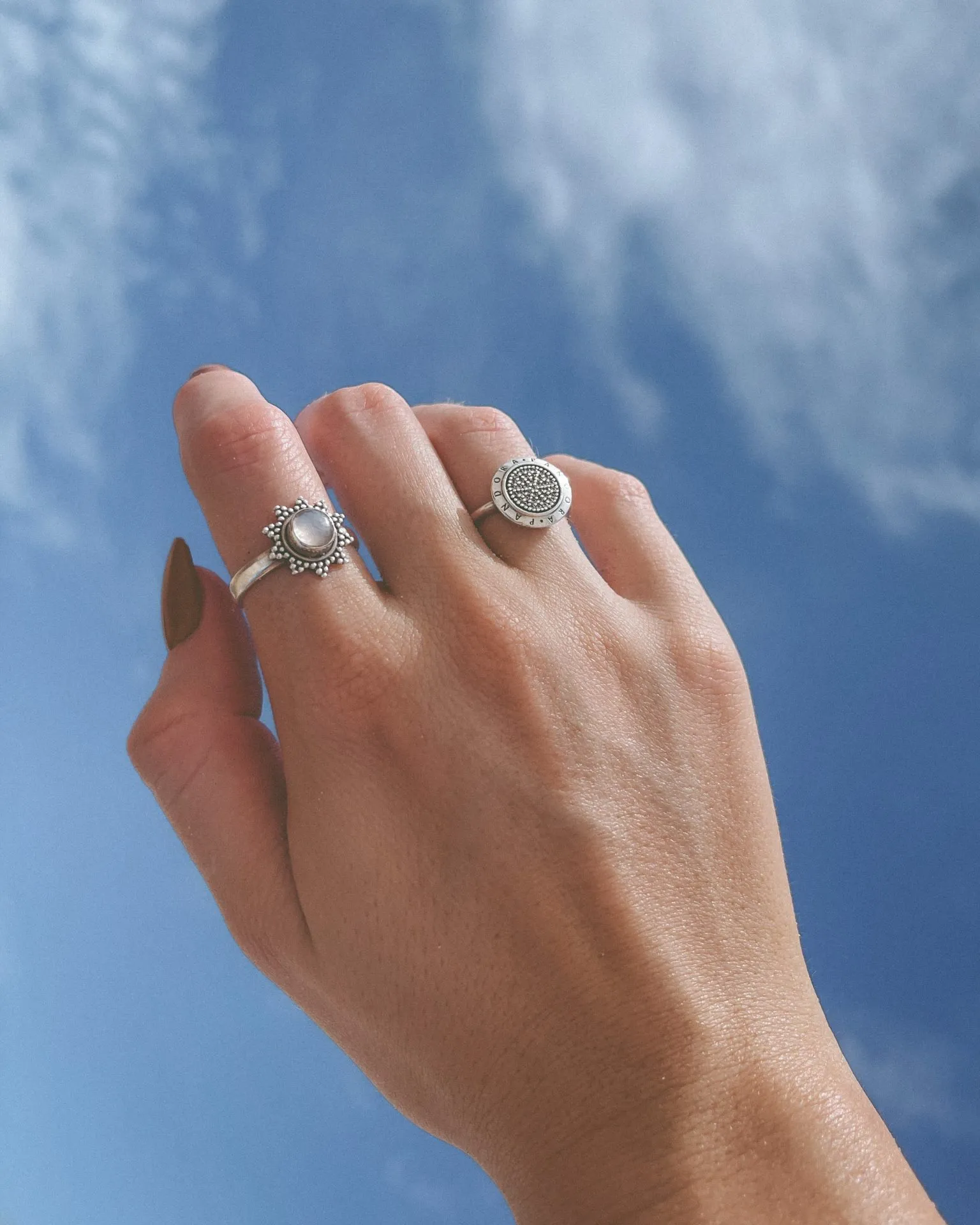 Metal ring worn on a finger