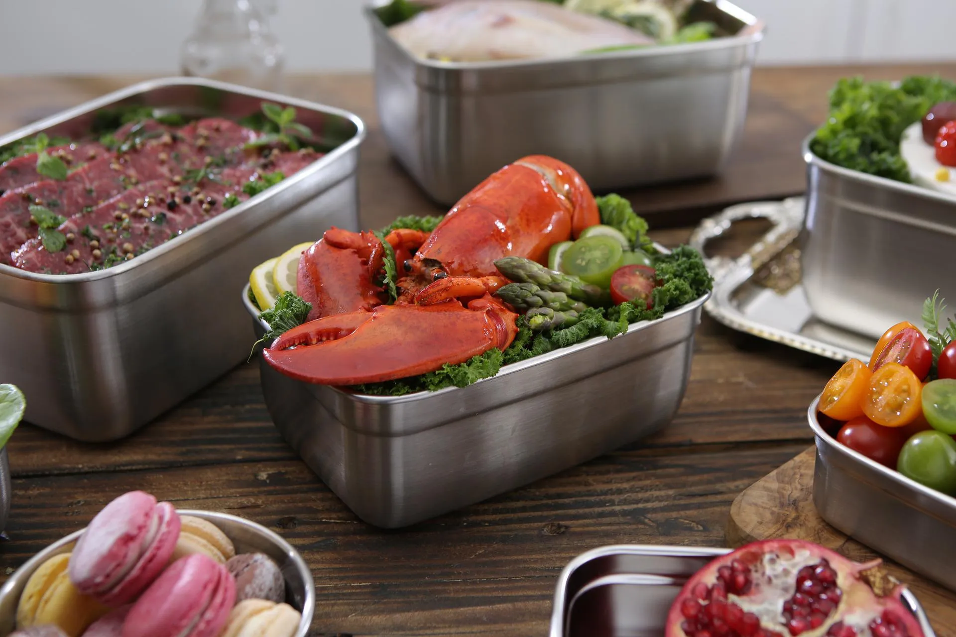Cooked lobster leftovers ready for storage in a container